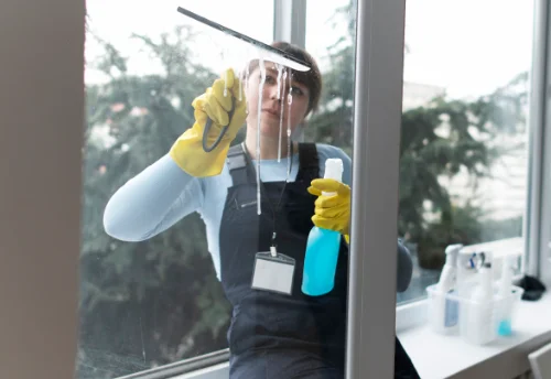 Nettoyage de vitres intérieures et extérieures aux Monts d'Andaine